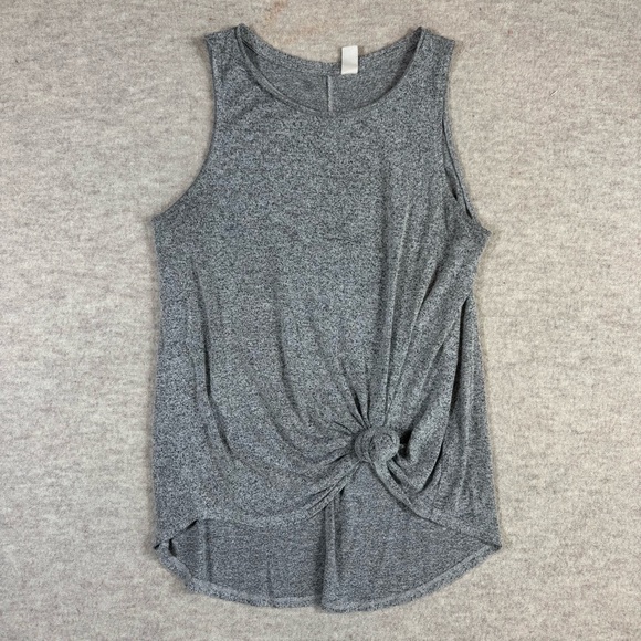 Old Navy Tops - Old Navy Heather Gray Knot-Front Tank Top